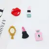 Celebridad de Internet Mini Perfume Cosmético Crema de Labios Roja Gel Gel Resina Goteante Accesorios para Funda de Teléfono Anillo para el Cabello Infantil Bolsa de Material