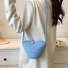 Mini Bolsa Bolsa Feminina 2022 Nova Sense Bolsa Balde De Palha Moda Tecido Bolsa Crossbody Nicho Bolsa Pequena