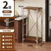 Estante para microondas de cocina, estante de almacenamiento de varias capas de pie estilo japonés, mesa multifuncional para cortar y preparación para el hogar