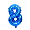 Globos de Aluminio con Números Azul Oscuro Mediano de 28 Pulgadas 0-9 Globos de Número de Aluminio para Decoración de Aniversario y Cumpleaños Venta al por Mayor