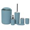 Conjunto de Banheiro para Lavabo de Seis Peças Mais Vendido Transfronteiriço Porta-Escova de Dentes Saboneteira Escova de Vaso Sanitário Lixeira Conjunto de Banheiro de 6 Peças Mais Vendido