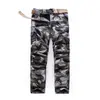 Pantalones Casuales Nuevos para Hombre de Otoño e Invierno Forrados de Felpa Talla Extra Múltiples Bolsillos Pantalones de Trabajo Engrosados Camuflaje para Hombres para Comercio Exterior