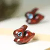 Coelho Zodiacal Coelho Esculpido em Jacarandá Acessórios para Joias DIY Acessórios Wenwan Sândalo Preto Coelho Fofo Pingente Pingente