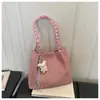 2026 Bolso de Mano Tejido Sintético Estilo Coreano Nuevo para Mujer, Gran Capacidad, Bolso de Hombro Único para el Trabajo, Bolso de Mano Versátil de Gama Alta