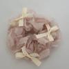Novo Grampo de Cabelo com Laço de Fita Estilo Ballet Rosa Creme Rede Anel de Intestino Grosso Faixa de Cabeça Acessórios de Cabelo para Menina Adorno de Cabeça