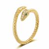 Cross-border Hot Sale Light Luxury Diamond-incrustado High-end Moda Elegante Anel de Cobra Feminino All-match Personalizado Moda Anel de Cobra