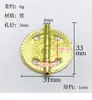 Caixa de Bolo Lunar com Dobradiça de Ferro Caixa Redonda Mini Chinesa Antiga para Joias Dobrável com Dobradiça Dourada