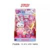 Serie Conejo Rosa de una palabra Refrigerador de Princesa Traje Lavadora de Cocina Caja Registradora Sonajero Juguetes de Juego para Niña