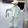 Conjunto de Ropa para Niños Primavera y Otoño 2026 Nuevo Estilo Coreano Moderno Fresco Conjunto de Dos Piezas para Niños Pequeños Ropa Elegante