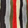 Tecido de lã de cordeiro com listras coloridas, material para vestuário, tecido cru para DIY, adequado para casacos e jaquetas
