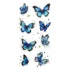 Pegatinas de Tatuaje de Mariposas de Colores al por Mayor Impermeables y de Larga Duración Pegatinas Combinadas de Mariposas Acuarela Soñadoras para Pecho, Cintura y Brazos