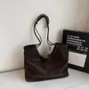 Moda Occidental Retro Bolso de Hombro de Gran Capacidad para Mujer 2025 Invierno Nuevo Bolso Tote Casual para el Trabajo Bolso de Axila