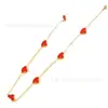 Tendencia en Tiktok Collar de Trébol de Siete Flores de la Suerte de 13 mm Acero de Titanio 18K Sin Decoloración Moda Lujo Ligero Gama Alta Venta al por Mayor F
