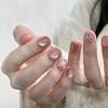 Ojo de gato usar belleza de uñas pieza de uña pequeña corta T corta ballet champán pieza de uña blanca transmisión en vivo pieza de uña corta 30 piezas