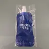 Bolsa de embalaje de grado alimenticio transfronteriza, bolsa de almacenamiento de agua de gran capacidad para festivales de música, bolsa de agua plegable portátil para camping al aire libre de 480 ml
