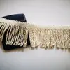 Lace de Borla de Algodón Doble Cara Beige Personalizado 11 cm Venta al por Mayor Sombrilla Solar para Exteriores Accesorios Decorativos de Cuero