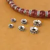 Plata de Ley S925 Espaciador Tragador Espaciador de Plata Juguete Bestia Tragadora Patrón de Diente Espaciador Semilla de Coco Semilla de la Pasión Accesorio Espaciador