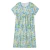 Novo Estilo de Camisola para Mulheres 2026, Vestido de Algodão e Seda de Verão, Roupa para Mãe de Meia-Idade e Idosa, Roupa de Casa Plus Size