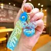 Llavero de Botella de Arena Movediza con Cabeza de Mickey de Dibujos Animados Flotando en Líquido de Aceite Pequeño Regalo al por Mayor Colgante para Mochila Escolar Hebilla de Llave
