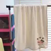 Toalla de Coral Gruesa Súper Absorbente para Secar el Cabello con Estampado de Estrellas y Temática de Gatos - Gorro de Ducha