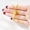Colgante de Calabaza con Borla Estilo Lujo Ligero para Mujer, Colgante de Oro de Arena Vietnamita con Diseño Duradero, Suministro de Joyería de Oro de Imitación