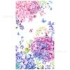 Mm299 Hortênsia Rosa Roxo Flores Louça de Festa 8 Pessoas 4 Peças Prato de Papel Copo de Papel