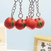 Llavero Colgante de Fruta Realista Creativo Manzana de Resina Juguete Caja Sorpresa Decoración Regalo Promocional