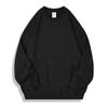 Sudadera de algodón de rizo de edición grande AG350g con cuello redondo, hombros sueltos, color sólido personalizado, para hombre y mujer, con estampado de logotipo.