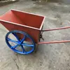 Canteiro de obras carrinho de mão empurrado à mão carrinho de mão puxado à mão para tijolo aerado carro de balde de cinzas agrícolas carro de trabalho tigre roda plana para tijolo leve