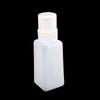 Arte de unha 250ml frasco de pressão frasco de corpo alto frasco de corpo plano novo frasco branco design de tampa com trava saída de água por pressão