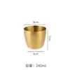 Taza de Agua Espesada de Acero Inoxidable 304, Taza de una Sola Capa Estilo Coreano, Taza de Cerveza para Restaurante, Taza de Té Anticaída, Taza para Bebidas Frías, Taza de Leche