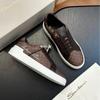 Alta Costura Nueva Moda Marca de Tendencia 2024 Primavera/Verano Zapatos Casuales para Hombre con Cordones Deportivos Versátiles de Caña Baja Zapatillas de Suela Gruesa a Cuadros