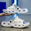 Sandalias para Hombre para Usar Afuera en Verano, Chanclas de Playa para Hombre para Ir al Trabajo en Coche, Sandalias de Una Tira de Suela Gruesa de Alta Gama