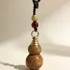 Colgante Estilo Calabaza Tesoro Lleno de Grano de Arroz Tres Dorados Cuatro Plateados Cuerda Pixiu Abundancia Año Tras Año Ropa y Comida Llavero Sin Preocupaciones