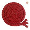 Cuerda de algodón de tres cabos de colores de 8 mm, en stock de fábrica, hilo de algodón de 8 mm de grosor, decoración de fachada de tienda de bricolaje, cuerda decorativa para tejer