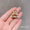 Pinza para el pelo de media coleta para mujer, pinza lateral pequeña y exquisita para flequillo, pinza de garra pequeña para flequillo, nuevo modelo 2024, pinza para la parte posterior de la cabeza, accesorio para el cabello