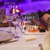 Acrílico Transparente Prato de Mesa de Casamento Hexagonal Retangular Redondo Formato Especial DIY Número de Mesa