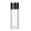 Taza termo de cristal para coche con tapa de apertura de un botón, separación de té avanzada, taza termo de cristal de borosilicato alto, taza de té de apertura rápida