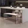 Banca Larga de Acrílico, Banca Flotante Transparente para Cambiar Zapatos para Dormitorio, Sala de Estar, Silla para Mesa de Comedor, Banca para Cambiar Zapatos del Hogar, Banca Larga Nórdica