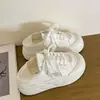 2026 Nuevos Zapatos de Lona con Suela Gruesa para Mujer, de Uso Dual Verano y Otoño, Zapatillas para Estudiantes, Zapatos Blancos Versátiles, Zapatos Tipo Pan
