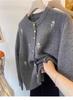 Artículos Populares de Alta Calidad de las Trece Líneas de Guangzhou ~ Nueva Chaqueta Cardigan de Punto de Cachemira Gruesa Perezosa para Otoño e Invierno