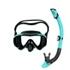 Gafas de buceo para adultos, máscara de natación unisex para exteriores, máscara de snorkel, juego de dos piezas con tubo de respiración de silicona totalmente seco