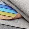 Lino Fino, Color Sólido, Tela de Lino Tela para Sofá, Suministro Directo del Fabricante, Tela para Cojín de Sofá, Material de Lino, Superficie de Poliéster