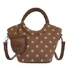 Bolso de mano rojo para mujer 2026 nuevo otoño nicho moda lunares bolso de mano hombro bandolera bolso de boda bolso de novia