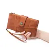 Nova Bolsa de Mão Multifuncional Feminina 2026, Cabe Celular, Bolsa de Armazenamento Vintage de Grande Capacidade, Carteira com Zíper e Múltiplos Porta-Cartões