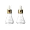 Botellas de vidrio con gotero de 30 ml para esencia líquida, botellas de aceite esencial, materiales de embalaje para cosméticos.