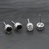 Pendientes Statement para Hombre, Estilo Minimalista Moderno y Único, Pendientes de Letra con Incrustaciones de Diamantes, de Moda y Versátiles, Accesorios Creativos Geométricos para Orejas de Hombre