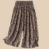 Pantalones de Falda con Bolsillos de Verano para Madres de Mediana Edad y Mayores, Estampado Floral, Cintura Elástica, Pantalones de Pierna Ancha de Tiro Alto, Venta al por Mayor de una Pieza, Adelgazantes y Casuales