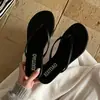 Chanclas de moda con estampado de leopardo para mujer, nuevas sandalias de dedo planas antideslizantes para la playa, casuales de verano