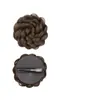 Grampo de Cabelo com Coque e Flor para Mulheres, Textura Realista de Cabelo, Cabelo Trançado Floral Atmosférico, Novo Acessório de Cabelo Flor de Rosa Estilo Chinês
